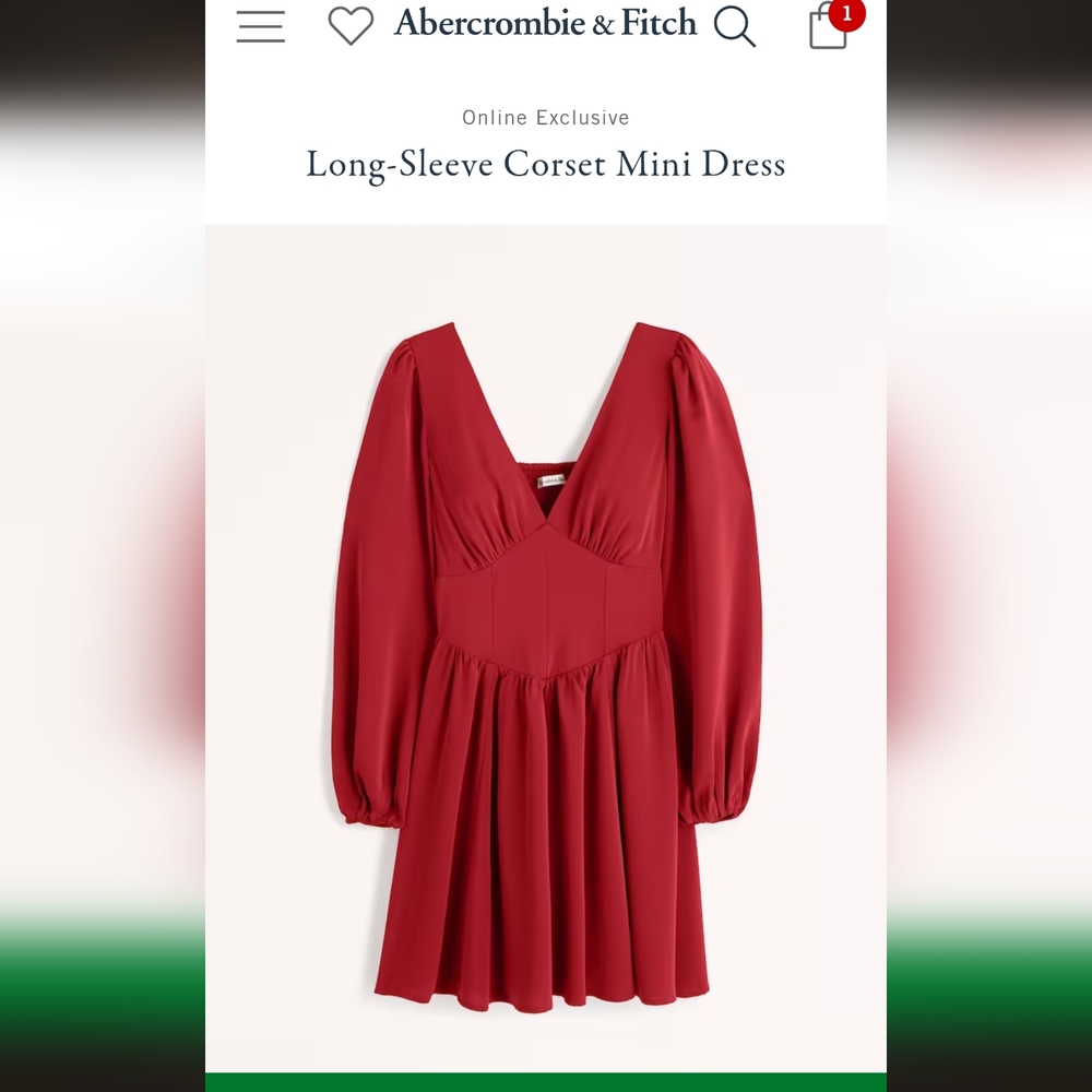 Abercrombie Red Corset Dress